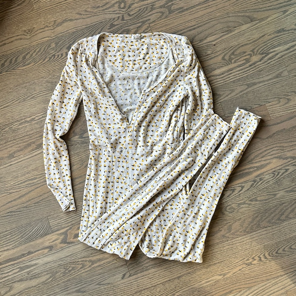 Free People Long Underwear Onesie